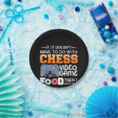 Schachgeschenk| Schachspiel - oder Lebensmitteldes Pappteller (Party)