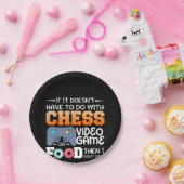 Schachgeschenk| Schachspiel - oder Lebensmitteldes Pappteller (Party)