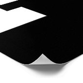 Schachgeschenk | Schachspiel- oder Lebensmitteldes Poster (Ecke)
