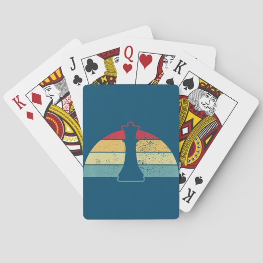 Schachgeschenk | Schachspiel- oder Lebensmitteldes Spielkarten (Rückseite)