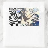 Schachgroßmeister Rechteckiger Aufkleber (Tasche)