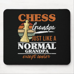 Schachgroßvater wie ein normaler Großvater Schach Mousepad