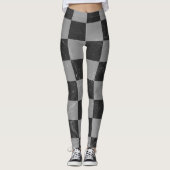 Schachhintergrund Leggings (Vorderseite)