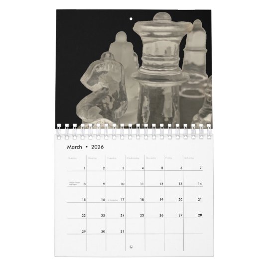 Schachkalender Kalender (Mär 2026)