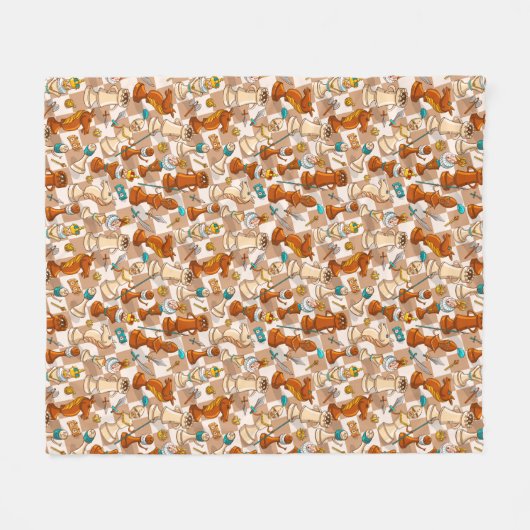 Schachkampf Fleecedecke (Vorderseite (Horizontal))