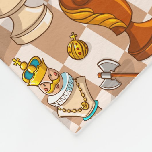 Schachkampf Fleecedecke (Ecke)