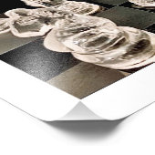 Schachkampf Fotodruck (Ecke)