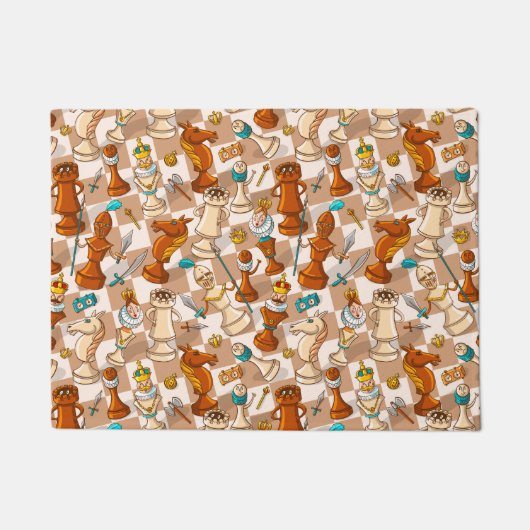 Schachkampf Fußmatte (Vorderseite)