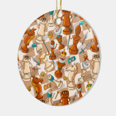 Schachkampf Keramik Ornament (Links)