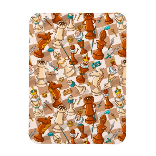 Schachkampf Magnet (Vertikal)