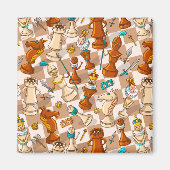 Schachkampf Magnet (Vorne)