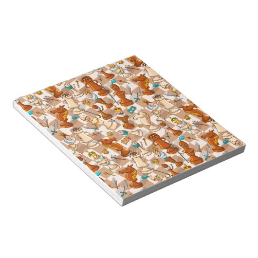 Schachkampf Notizblock (angewinkelt)