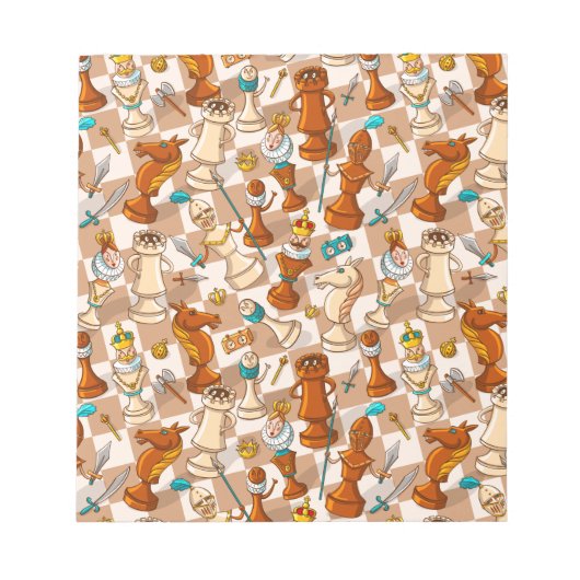 Schachkampf Notizblock (Vorderseite)