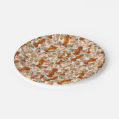 Schachkampf Pappteller (Schrägansicht)