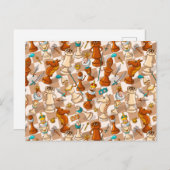 Schachkampf Postkarte (Vorne/Hinten)