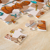 Schachkampf Puzzle (Seite)