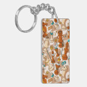 Schachkampf Schlüsselanhänger (Vorderseite links)