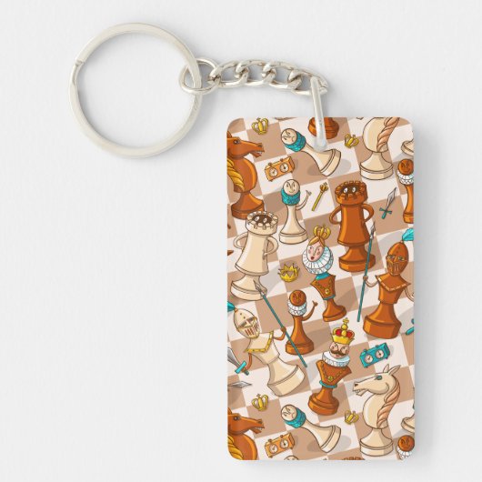 Schachkampf Schlüsselanhänger (Vorderseite)