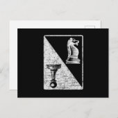 Schachkarte Checkmate Spielerplatine - Geschenk Postkarte (Vorne/Hinten)