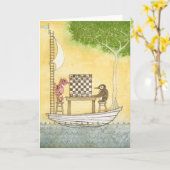 Schachkarte Karte (Gelbe Blume)