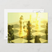 Schachkarte Postkarte (Vorne/Hinten)