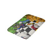 Schachkatzen im Park Badematte (Schrägansicht)