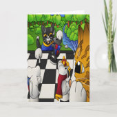 Schachkatzen im Park Karte (Vorderseite)