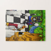 Schachkatzen im Park Puzzle (Horizontal)