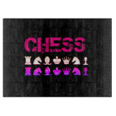 Schachkissen Schneidebrett (Vorderseite)