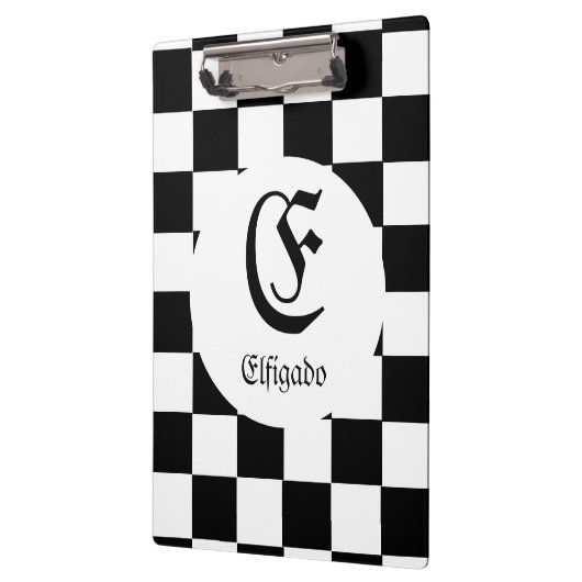 Schachklub Individuelle Name Klemmbrett (Links)