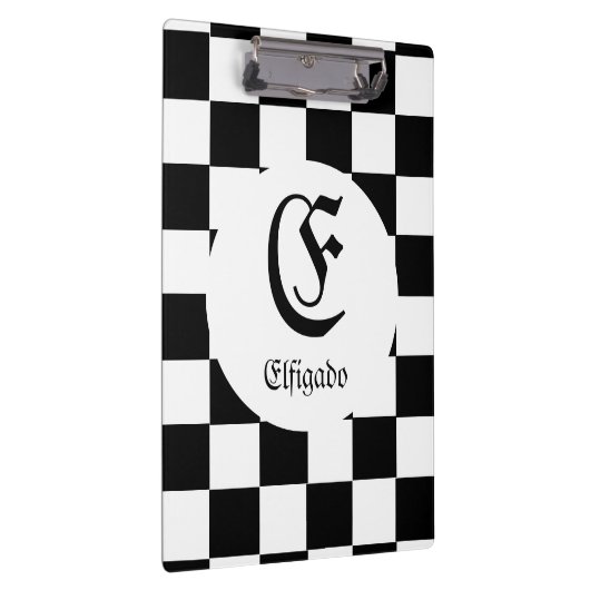 Schachklub Individuelle Name Klemmbrett (Rechts)