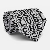Schachklub, Schachmatten Krawatte (Gerollt)