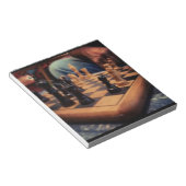 Schachklubnotiz Pad Notizblock (angewinkelt)