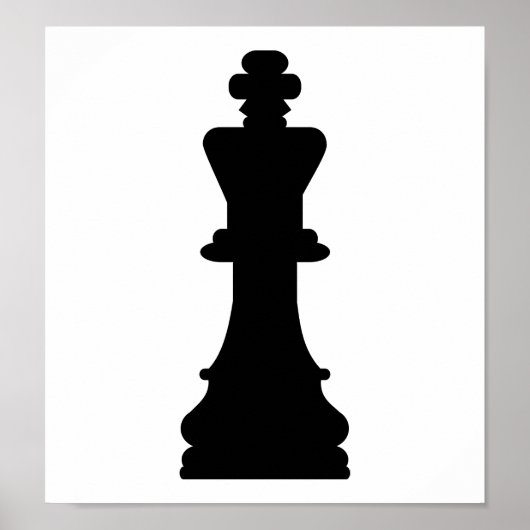 Schachkönig Poster (Vorne)