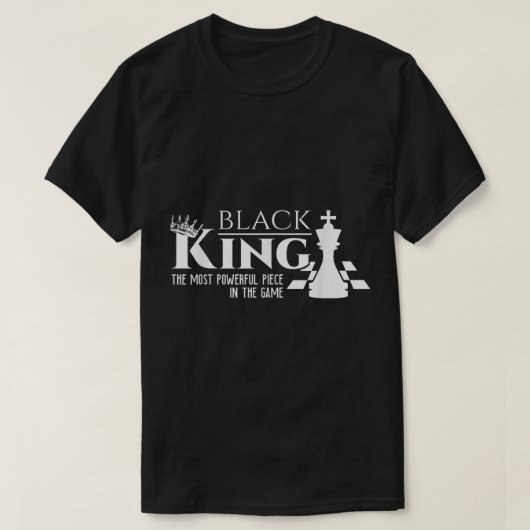 Schachkönig Power Design T-Shirt (Design vorne)