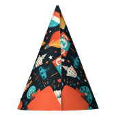 Schachkönig und Queen Game Night 13. Geburtstag Partyhütchen (Rückseite)