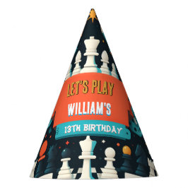 Schachkönig und Queen Game Night 13. Geburtstag Partyhütchen