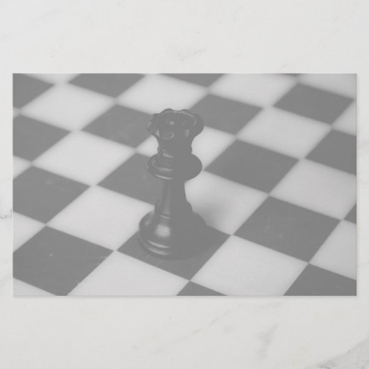 Schachkönigin Briefpapier (Vorderseite)