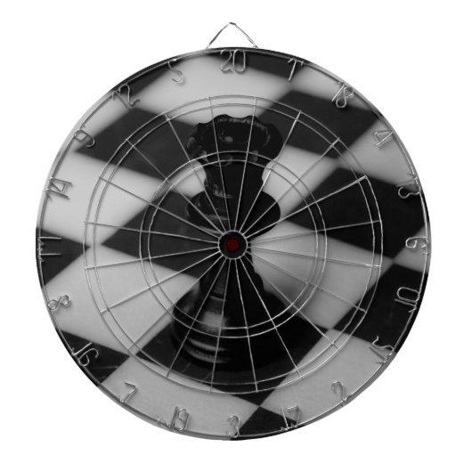 Schachkönigin Dartscheibe (vorne)