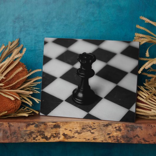 Schachkönigin Fotoplatte (Seite)