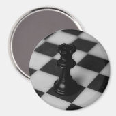 Schachkönigin Magnet (Vorderseite/Rückseite)