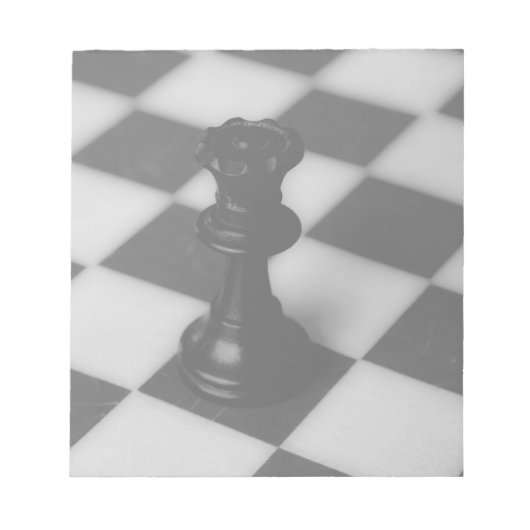 Schachkönigin Notizblock (Vorderseite)