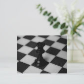 Schachkönigin Postkarte (Stehend Vorderseite)