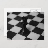 Schachkönigin Postkarte (Vorne/Hinten)