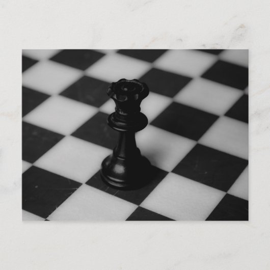 Schachkönigin Postkarte (Vorderseite)