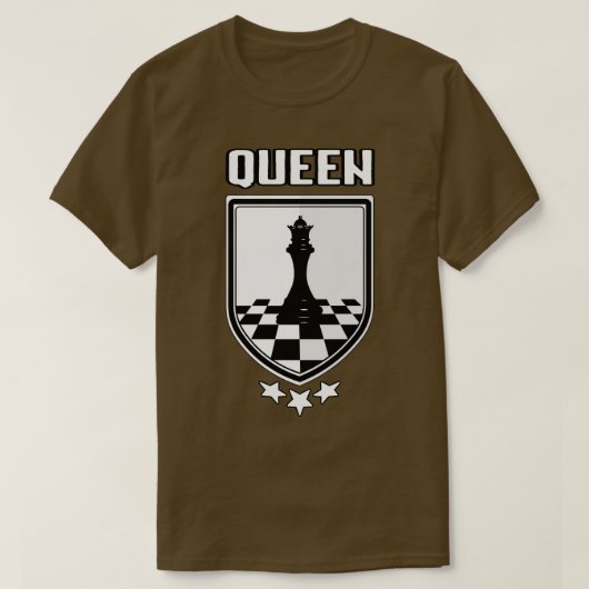 Schachkönigin T-Shirt (Design vorne)