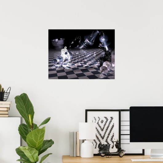 Schachkunst Poster (Heimbüro)