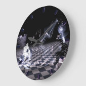 Schachkunstakryllische Wall-Uhr Große Wanduhr (Winkel)