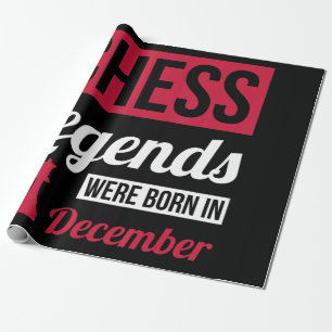 Schachleder waren im Dezember Geburtstagsgeschenk Geschenkpapier