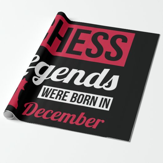 Schachleder waren im Dezember Geburtstagsgeschenk Geschenkpapier (Ungerollt)
